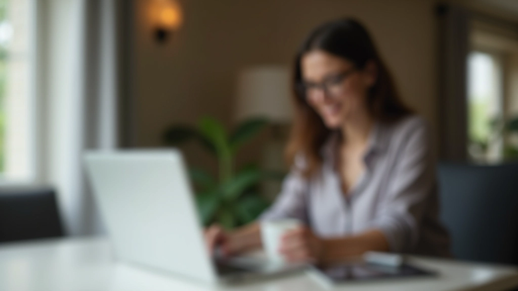 Femme travaillant sur un ordinateur portable